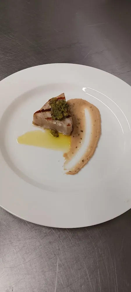 Grilled Swordfish with Chimichurri and White Bean Puree
